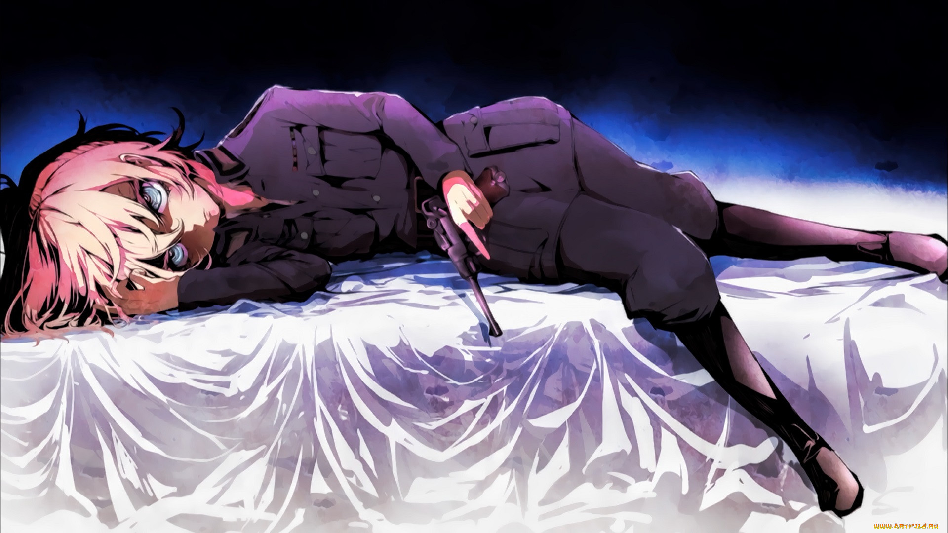 , youjo senki, luger, p08, anime, girls, tanya, degurechaff, youjo, senki
